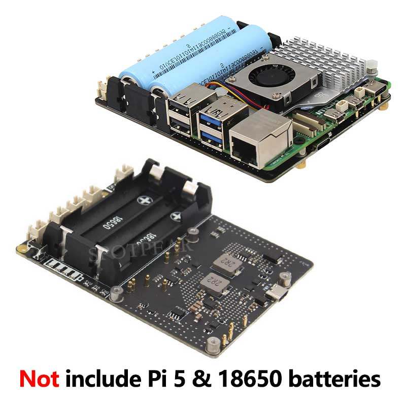 Raspberry Pi 5 18650 UPS Board - Raspberry Pi Uninterrupted Power Supply Ups 18650 review and price